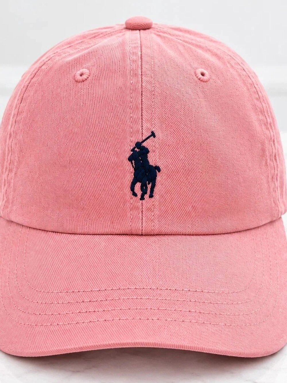 Polo Ralph Lauren Men’s Baseball Cap  Adjustable  pink  with black polo